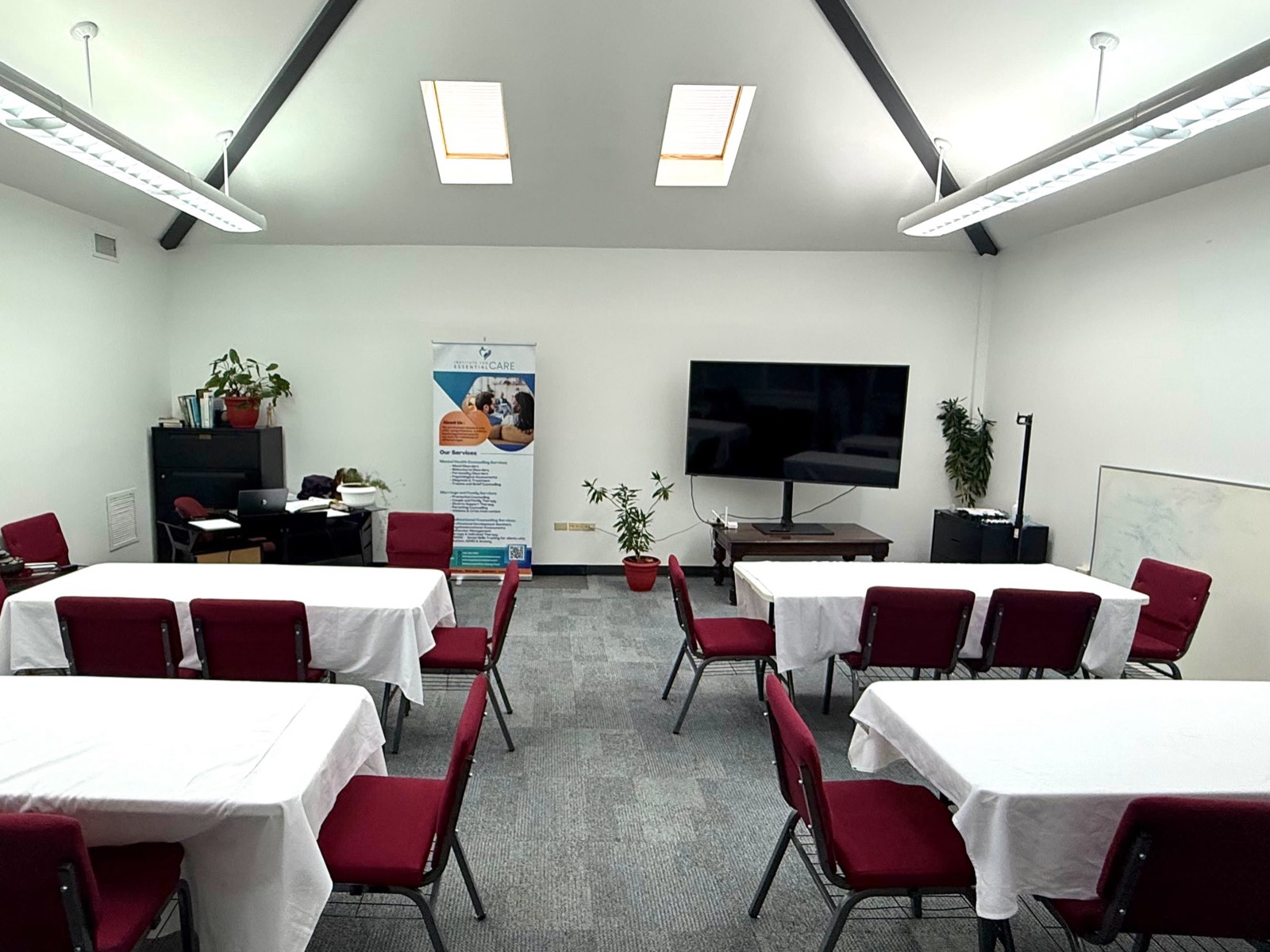 The TIFEC classroom set up for a session